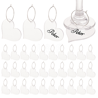 DIY Blank Wine Glass Charm Making Kit DIY-FG0004-59A-1
