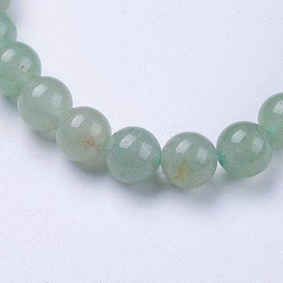 Natural Green Aventurine Beaded Stretch Bracelets BJEW-I253-8mm-10-1