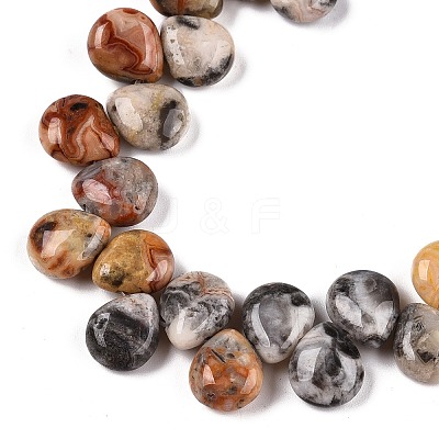 Natural Crazy Agate Beads Strands G-T138-128-1