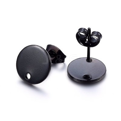 304 Stainless Steel Stud Earring Findings X-STAS-K184-01-02B-1