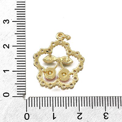 Brass Enamel Pendants KK-B136-04G-01-1
