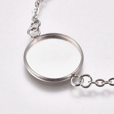 Tarnish Resistant 304 Stainless Steel Bracelet Making STAS-L248-006P-B-1
