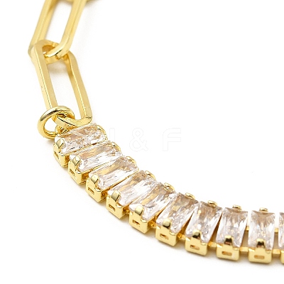 Cubic Zirconia Tennis Bracelet BJEW-A132-17G-02-1