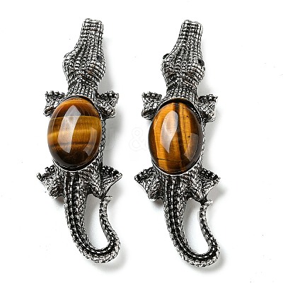 Dual-use Items Alloy Crocodile Brooch JEWB-C026-01E-AS-1