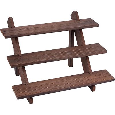 DIY 3 Tier Wooden Display Riser Kit ODIS-WH0029-25B-1