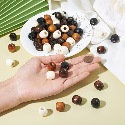 Natural Wood Beads WOOD-CD001-03-LF-1