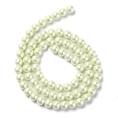 Eco-Friendly Dyed Glass Pearl Round Beads Strands HY-A002-6mm-RB005-1