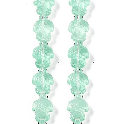 Transparent Glass Enamel Beads Strands GLAA-B021-06E-1