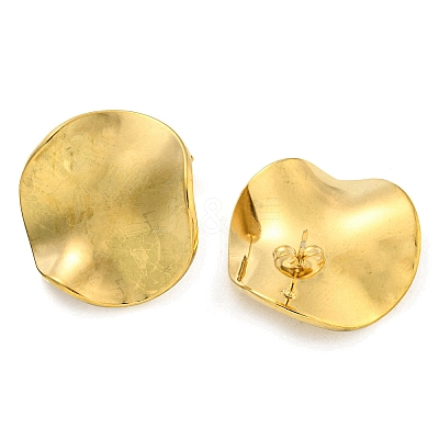 Ion Plating(IP) 304 Stainless Steel Ear Studs EJEW-P270-01B-G-1