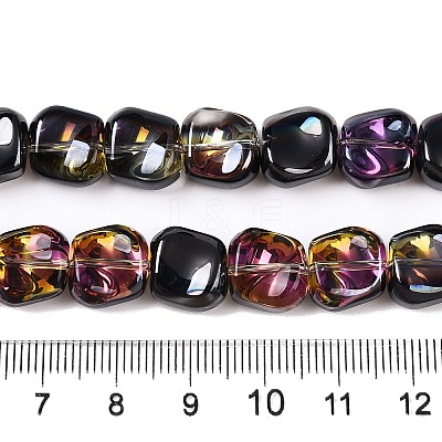 Electroplate Glass Beads Strands EGLA-N012-07Y-1