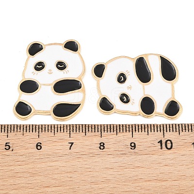 Animal Alloy Enamel Cabochons AL-CBA1A6F-01KCG-A-1