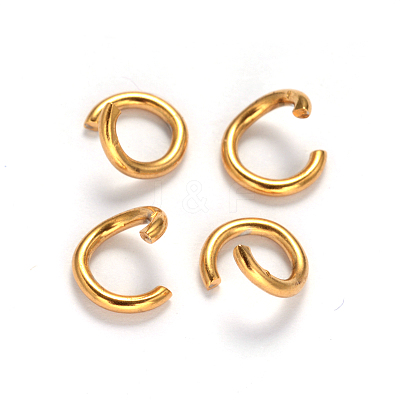 Ion Plating(IP) 304 Stainless Steel Open Jump Rings STAS-M235-C-01-1
