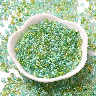 Transparent Glass Round Seed Beads SEED-B001-05A-10-1