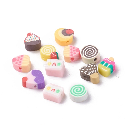 Handmade Polymer Clay Beads CLAY-I010-01-1