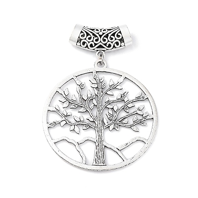 6Pcs 6 Styles Tibetan Style Alloy European Dangle Charms HJEW-FH00012-1