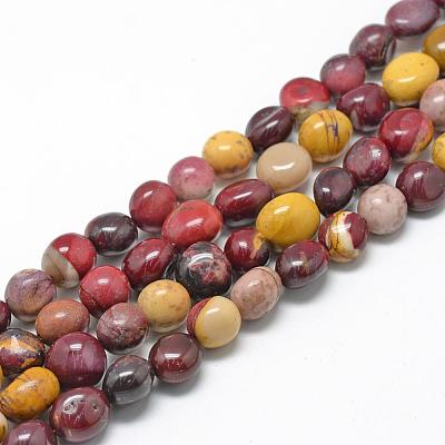 Natural Mookaite Beads Strands G-R445-8x10-11-1