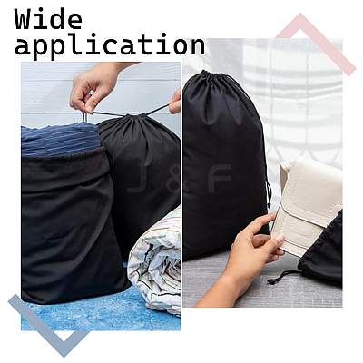 20Pcs Microfiber Drawstring Pouches with Cord ABAG-GO0001-17-1