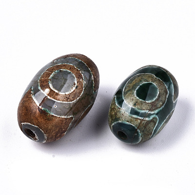 Tibetan Style dZi Beads TDZI-N001-017-1