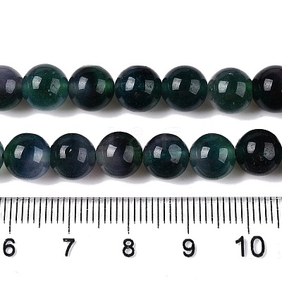 Dyed Natural White Jade Beads Strands G-T138-8mm-210-2-1
