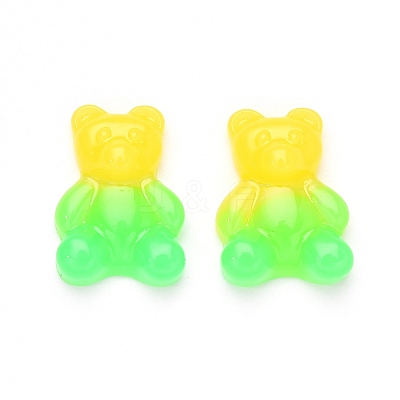 Gradient Color Opaque Resin Cabochons CRES-R196-01E-1