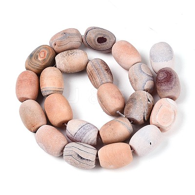 Dyed Natural Agate Beads Strands G-T144-29-1