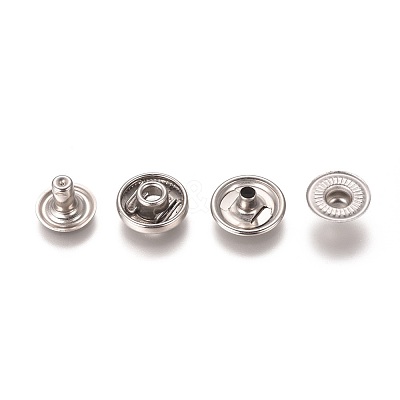 304 Stainless Steel Snap Buttons STAS-WH0014-06D-1