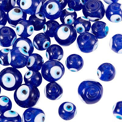60Pcs Handmade Lampwork Beads LAMP-PJ0001-04-1