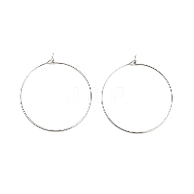 Brass Hoop Earring Findings KK-R112-038E-1