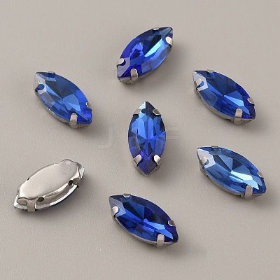 Horse Eye Shape Sew on Rhinestone FIND-WH0128-93C-03-1