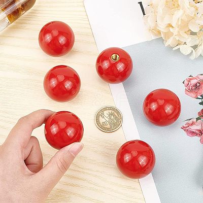 Plastic Round Beads KY-WH0001-009-1