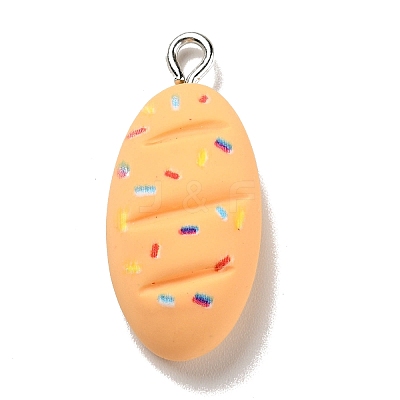 Opaque Resin Pendants LS-RESI-G043-D05-1
