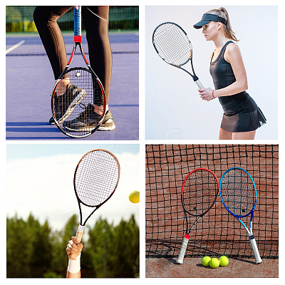 24Pcs 3 Colors Tennis Racket Handle Elastic Rubber Ring FIND-GF0004-51-1