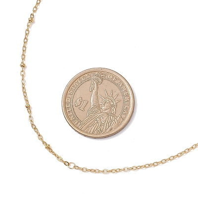 304 Stainless Steel Cable Chain Satellite Chain Necklaces for Women NJEW-JN05557-1