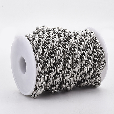 Tarnish Resistant 304 Stainless Steel Rope Chains STAS-R100-28-1