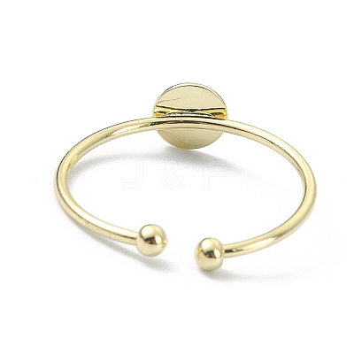 Brass Open Cuff Ring Findings LS-KK-P232-01G-1