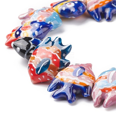 Handmade Porcelain Beads PORC-G002-54J-1
