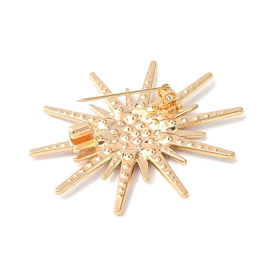 Alloy Crystal Rhinestone Brooches JEWB-P054-03G-1