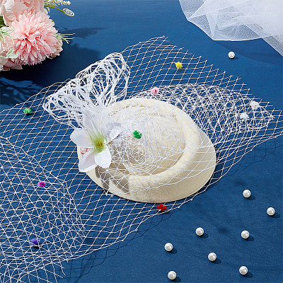 Polyester Bridal Veils DIY-WH0622-071B-1