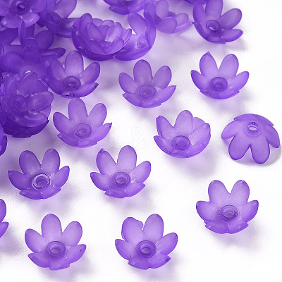 Frosted Acrylic Bead Caps MACR-S371-07A-747-1