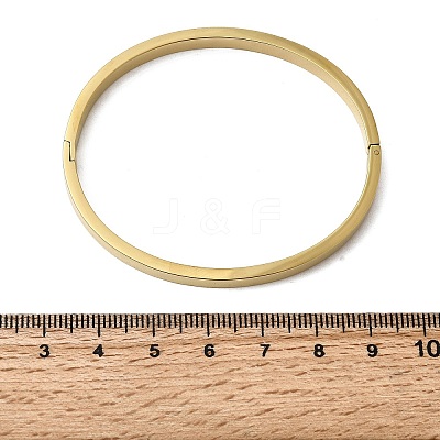 201 Stainless Steel Plain Bangles BJEW-Z151-03G-02-1