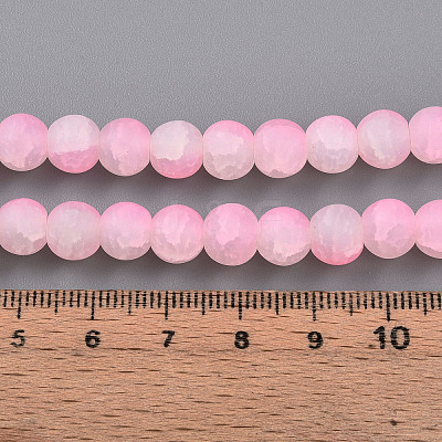 Crackle Glass Beads X1-GLAA-N009-8mm-02-1