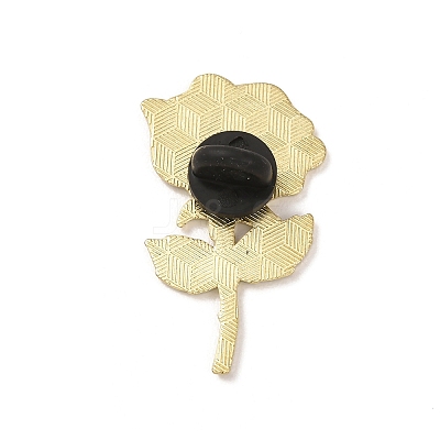 Rose Flower Enamel Pins JEWB-F045-02G-1