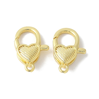 Brass Lobster Claw Clasps KK-F893-11G-1