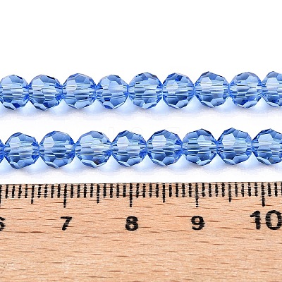 Transparent Glass Beads X-EGLA-A035-T8mm-D14-1