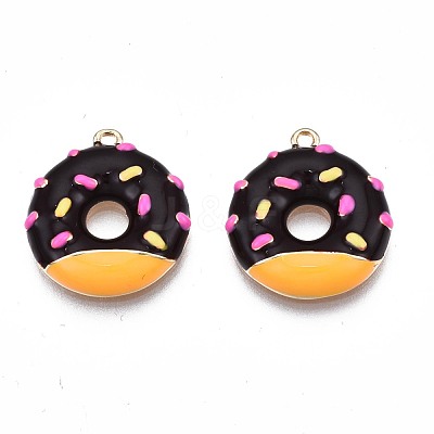 Brass Enamel Pendants KK-N232-210A-1