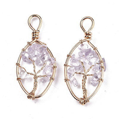 Natural Quartz Crystal Pendants G-T131-98-1