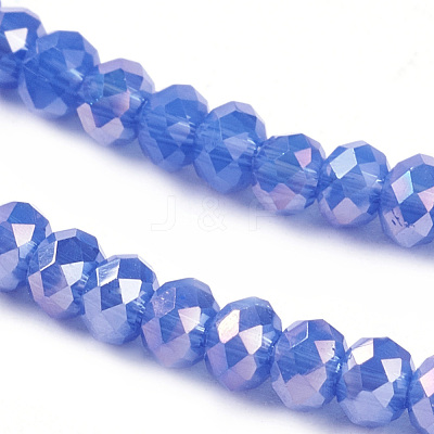 Electroplate Glass Beads Strands EGLA-R048-2mm-M2-1