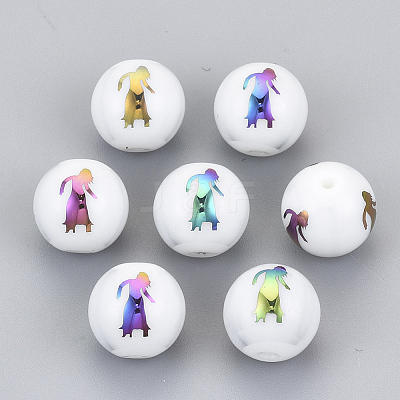 Electroplate Glass Beads EGLA-S178-11K-08-1