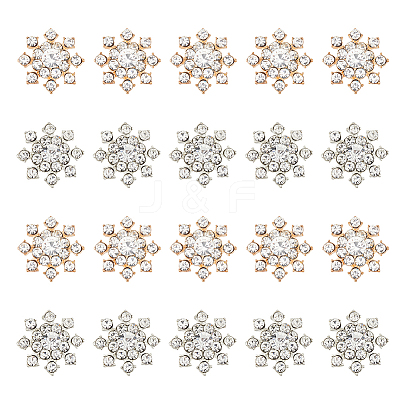 20Pcs 2 Colors Alloy Cabochons FIND-FH0007-89-1
