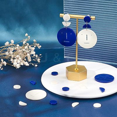 36Pcs 6 Style Acrylic Pendants MACR-CA0001-20-1